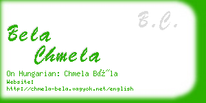 bela chmela business card